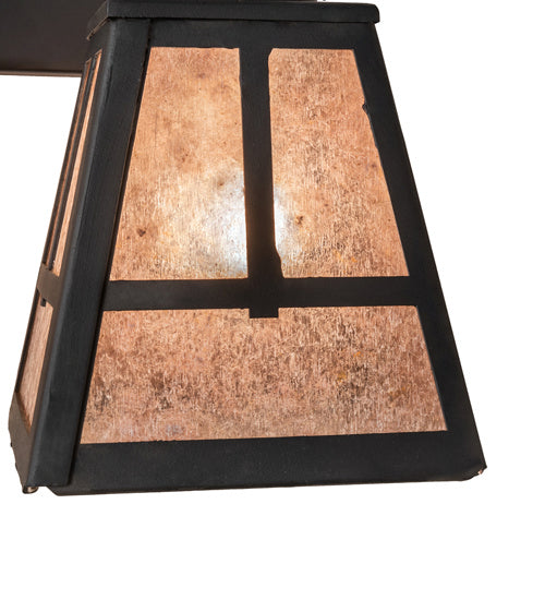 Meyda Tiffany 241072 Two Light Vanity, Costello Black Hand Rubbed Iron
