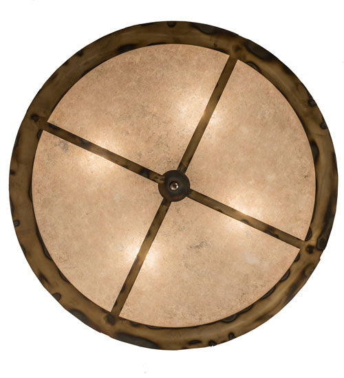 Meyda Tiffany 241418 Four Light Pendant, Light Burnished Antique Copper