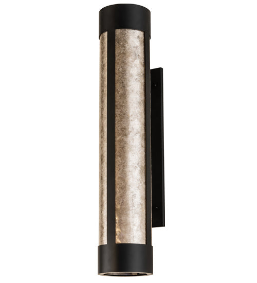 Meyda Tiffany 241475 One Light Wall Sconce, Silver Mica