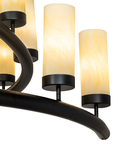 Meyda Tiffany 241777 17 Light Chandelier, Flat Black