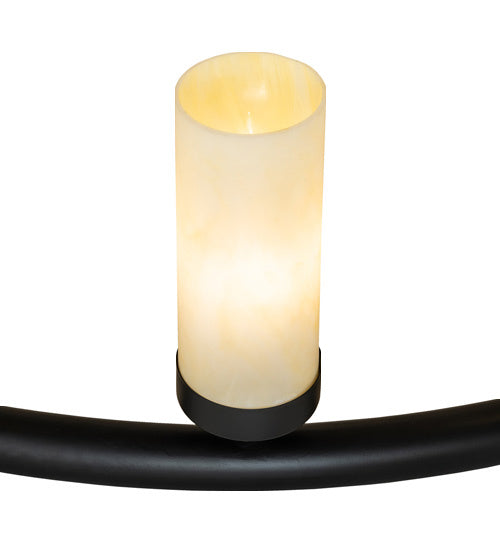 Meyda Tiffany 241777 17 Light Chandelier, Flat Black