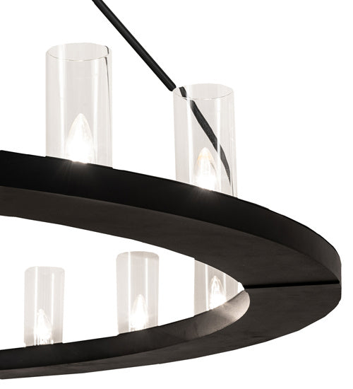 Meyda Tiffany 242137 24 Light Chandelier, Textured Black
