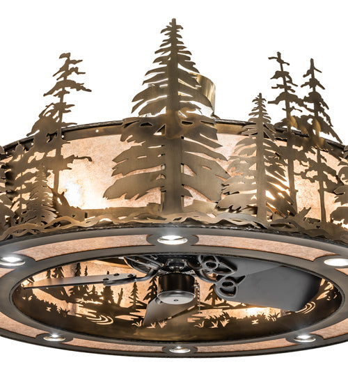 Meyda Tiffany 243947 24 Light Chandel-Air, Antique Copper