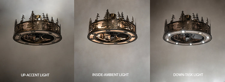 Meyda Tiffany 243947 24 Light Chandel-Air, Antique Copper