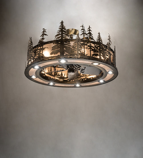 Meyda Tiffany 243947 24 Light Chandel-Air, Antique Copper