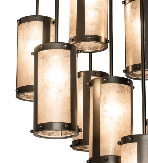 Meyda Tiffany 245270 Nine Light Chandelier, Exterior Oil Rubbed Bronze
