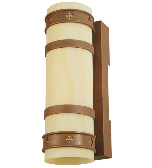 Meyda Tiffany 245576 One Light Wall Sconce, Antique Rust (Exterior)