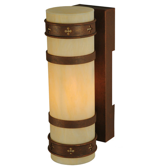 Meyda Tiffany 245576 One Light Wall Sconce, Antique Rust (Exterior)