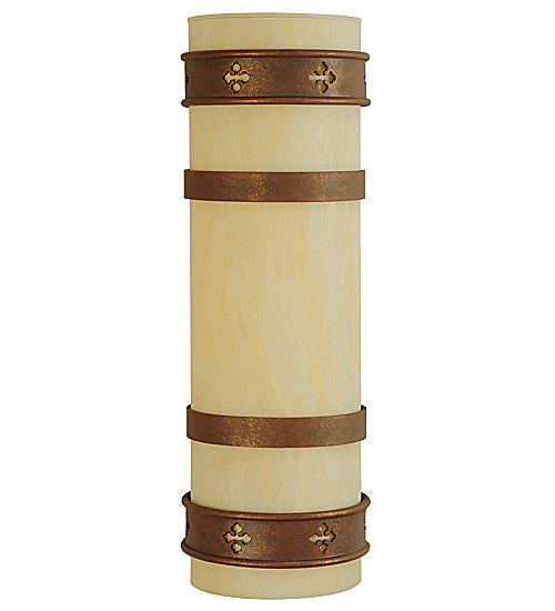 Meyda Tiffany 245576 One Light Wall Sconce, Antique Rust (Exterior)