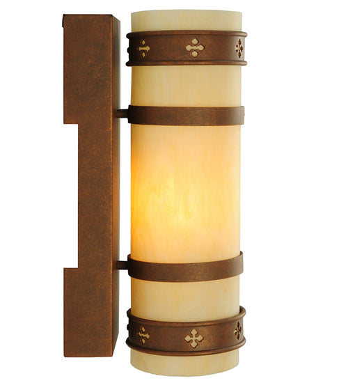 Meyda Tiffany 245576 One Light Wall Sconce, Antique Rust (Exterior)