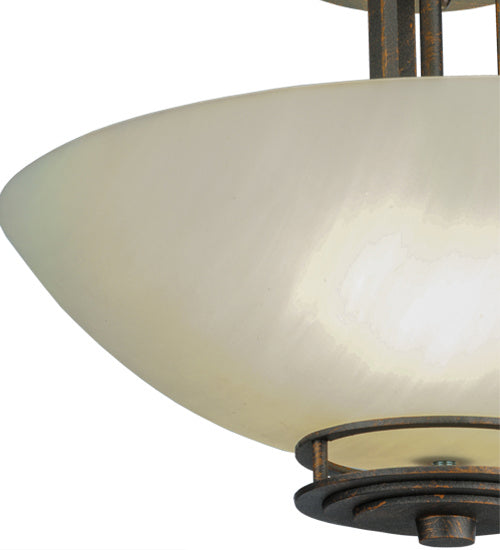 Meyda Tiffany 245593 Two Light Pendant, French Bronze