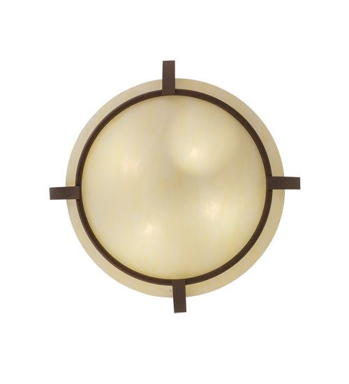 Meyda Tiffany 245697 Four Light Semi-Flushmount, Antique Rust