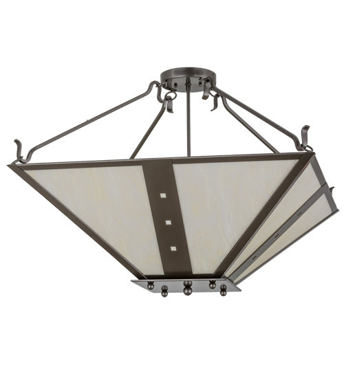 Meyda Tiffany 245912 Four Light Pendant, Bronze Metallic