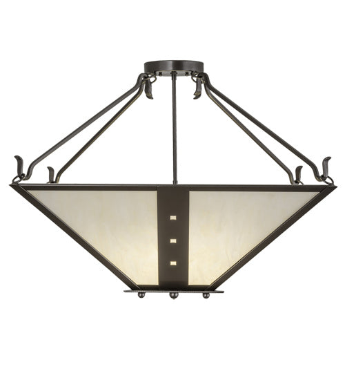 Meyda Tiffany 245912 Four Light Pendant, Bronze Metallic