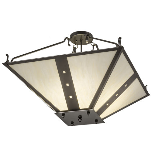 Meyda Tiffany 245912 Four Light Pendant, Bronze Metallic