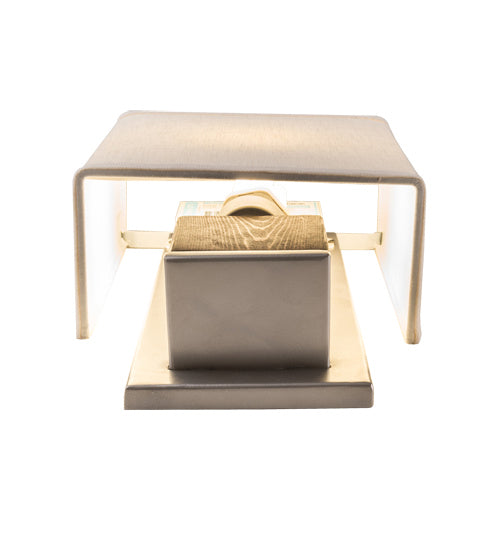 Meyda Tiffany 245963 LED Wall Sconce, Nickel/Mahogany Wood