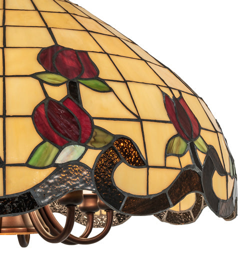 Meyda Tiffany 245984 Nine Light Pendant, Mahogany Bronze