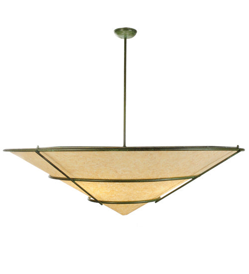 Meyda Tiffany 246000 Four Light Pendant, Weathered Brass