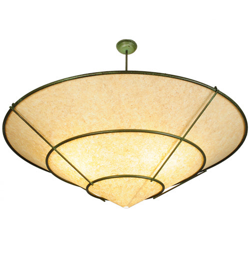 Meyda Tiffany 246000 Four Light Pendant, Weathered Brass