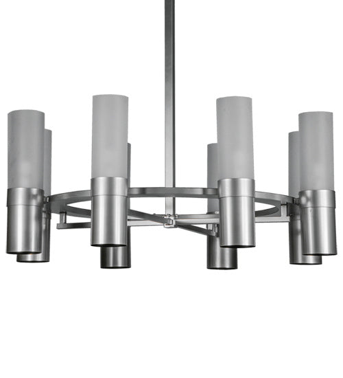 Meyda Tiffany 246143 Eight Light Chandelier, Nickel