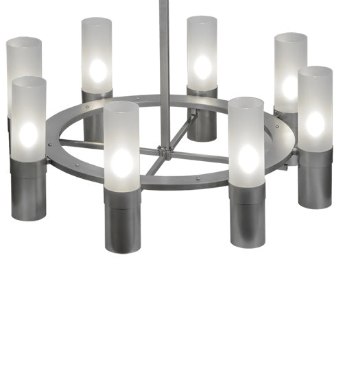 Meyda Tiffany 246143 Eight Light Chandelier, Nickel