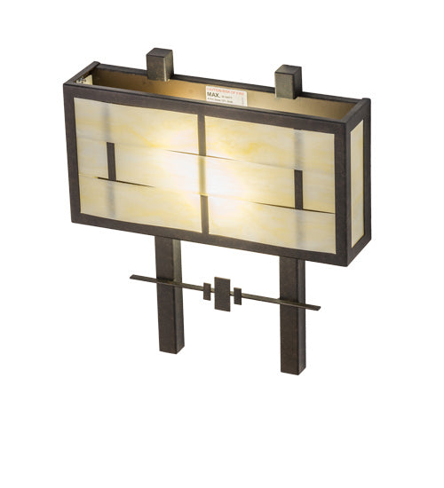 Meyda Tiffany 246221 Two Light Wall Sconce, Chestnut