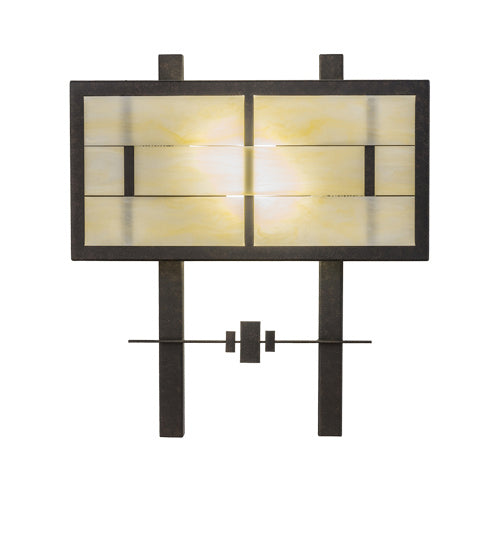 Meyda Tiffany 246221 Two Light Wall Sconce, Chestnut