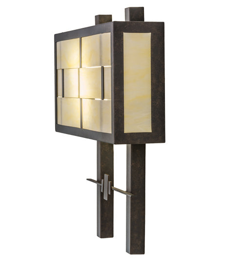 Meyda Tiffany 246221 Two Light Wall Sconce, Chestnut