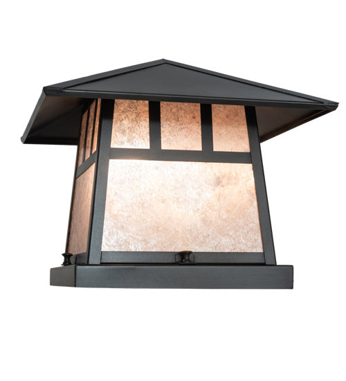 Meyda Tiffany 45644 Two Light Pier Mount, Craftsman Brown On Brass