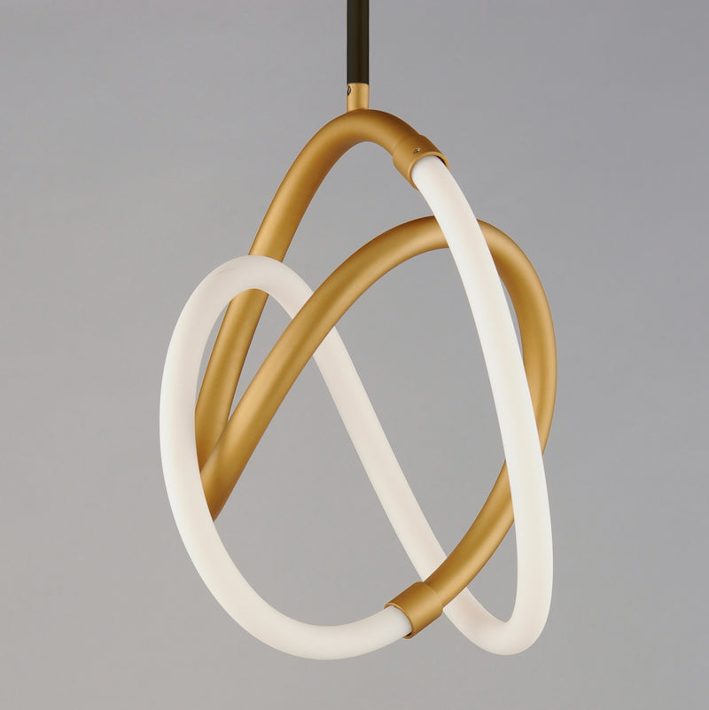 ET2 E25092-01BKGLD LED Mini Pendant, Black / Gold