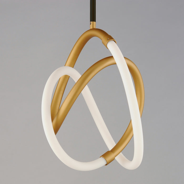ET2 E25092-01BKGLD LED Mini Pendant, Black / Gold