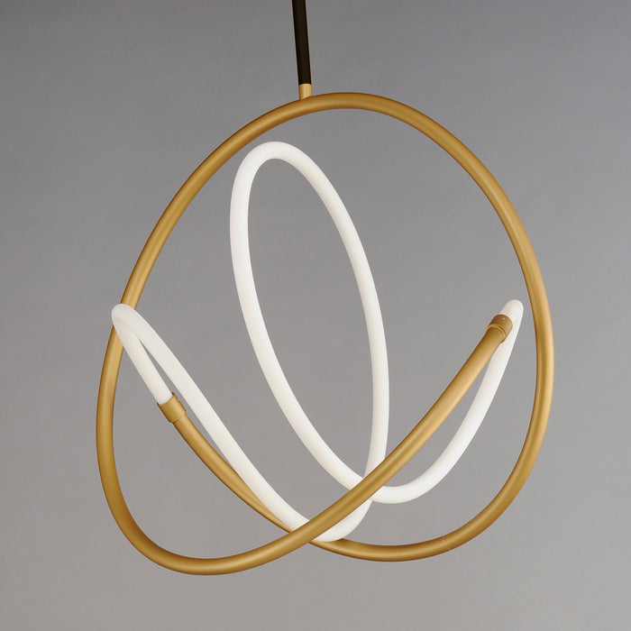 ET2 E25094-01BKGLD LED Pendant, Black / Gold