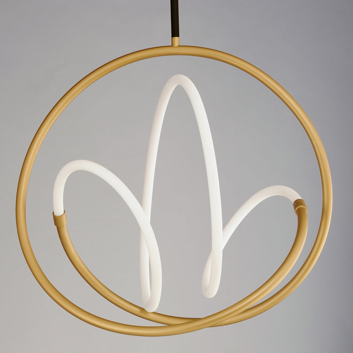ET2 E25094-01BKGLD LED Pendant, Black / Gold