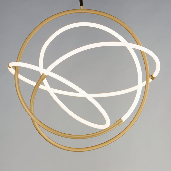 ET2 E25096-01BKGLD LED Pendant, Black / Gold