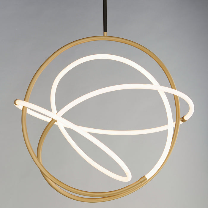 ET2 E25096-01BKGLD LED Pendant, Black / Gold