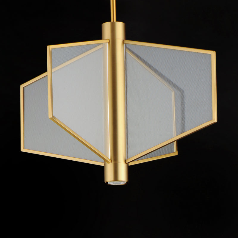 ET2 E25132-133NAB LED Pendant, Natural Aged Brass
