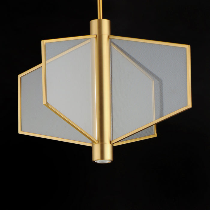 ET2 E25132-133NAB LED Pendant, Natural Aged Brass