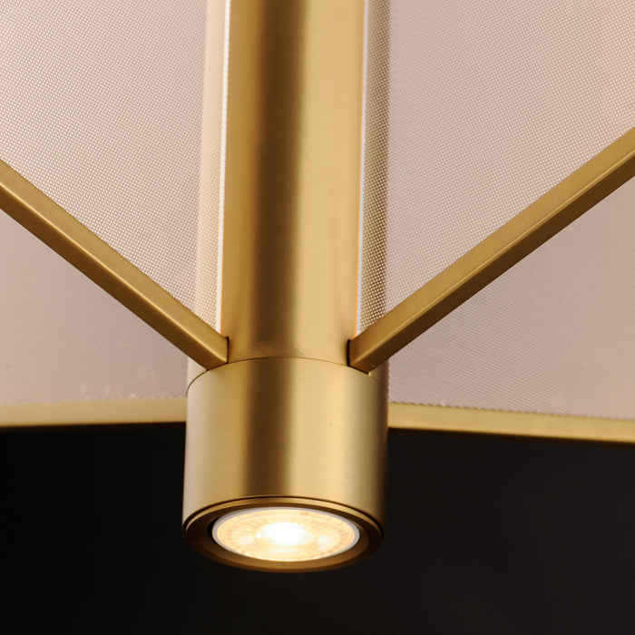 ET2 E25132-133NAB LED Pendant, Natural Aged Brass