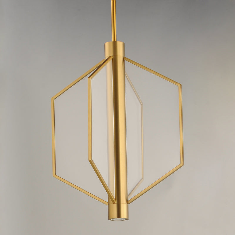 ET2 E25134-133NAB LED Pendant, Natural Aged Brass