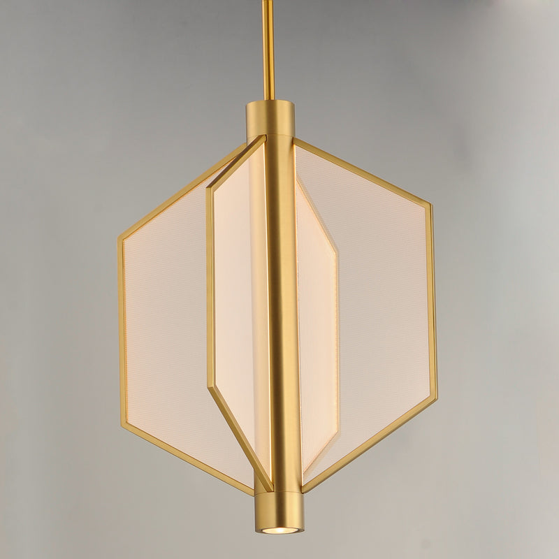 ET2 E25134-133NAB LED Pendant, Natural Aged Brass