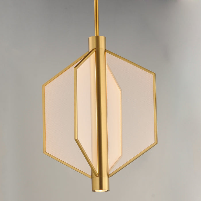 ET2 E25134-133NAB LED Pendant, Natural Aged Brass
