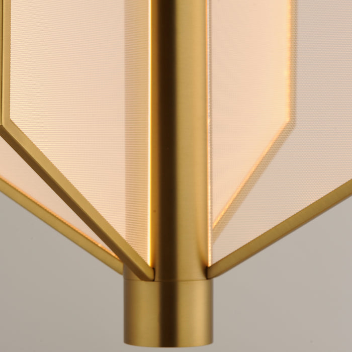 ET2 E25134-133NAB LED Pendant, Natural Aged Brass