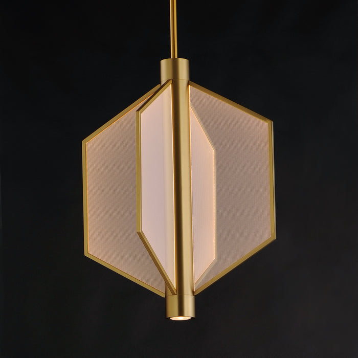 ET2 E25136-133NAB LED Pendant, Natural Aged Brass