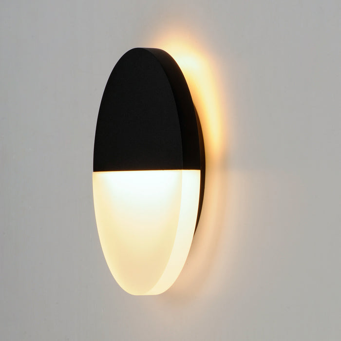 ET2 E41280-BK LED Outdoor Wall Sconce, Black