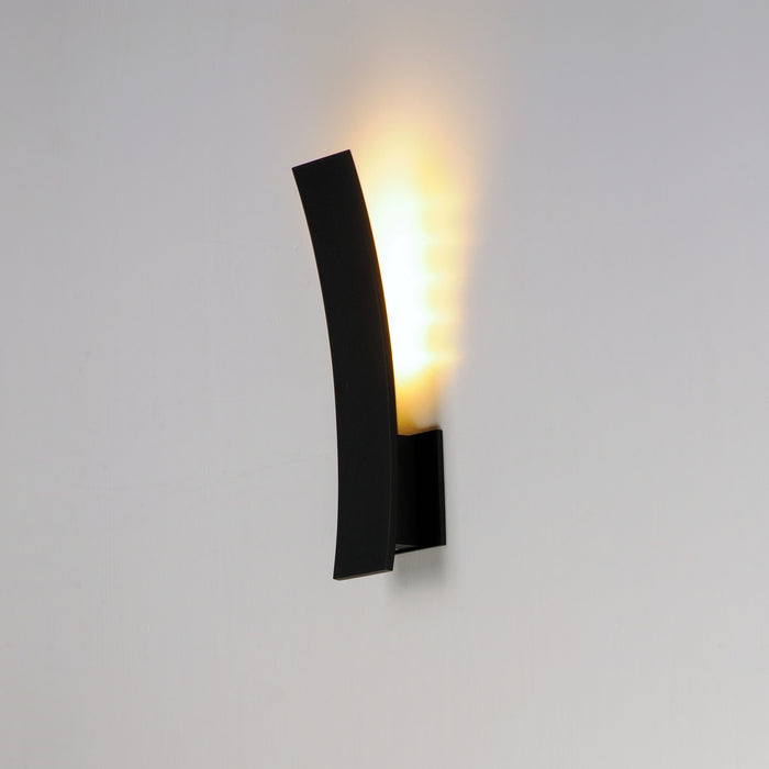 ET2 E41307-BK LED Outdoor Wall Sconce, Black