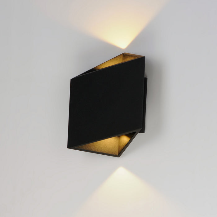 ET2 E41373-BK LED Outdoor Wall Sconce, Black