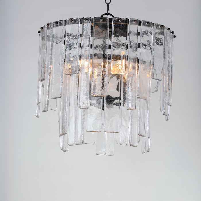 Maxim 21833AGDBZ Four Light Semin-Flush / Pendant, Dark Bronze