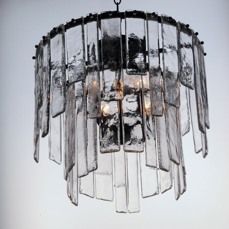 Maxim 21833AGDBZ Four Light Semin-Flush / Pendant, Dark Bronze