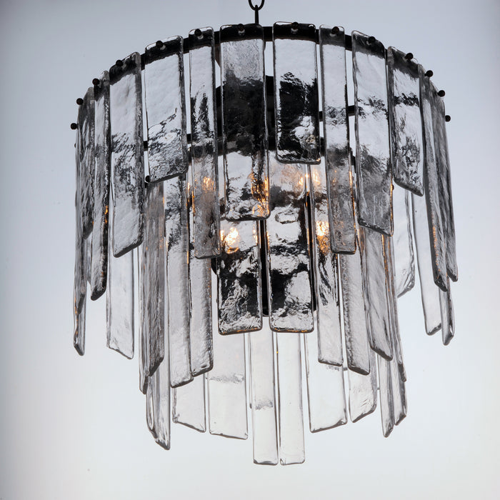 Maxim 21833AGDBZ Four Light Semin-Flush / Pendant, Dark Bronze