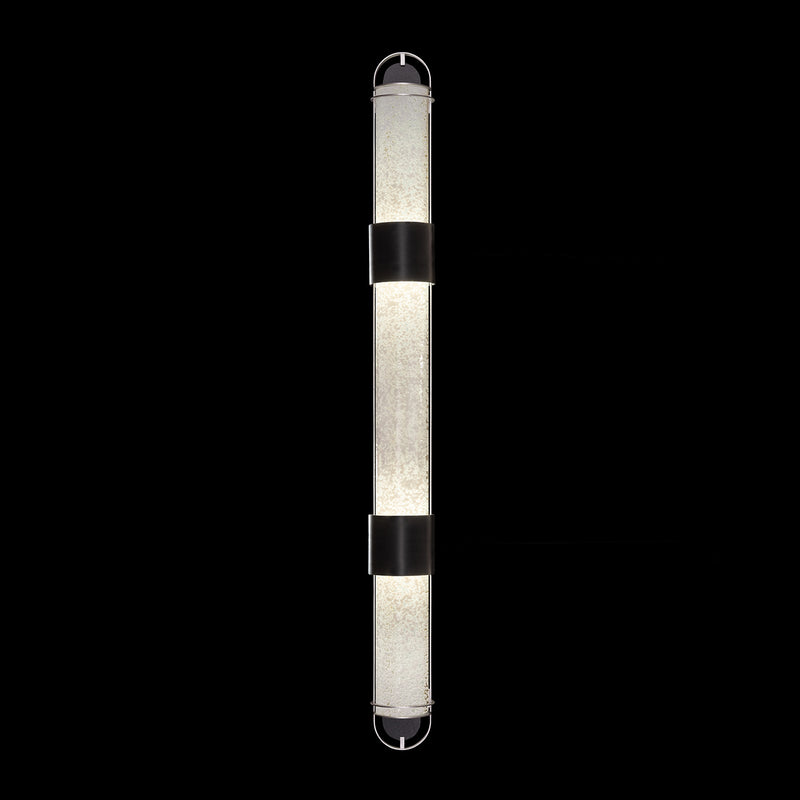 Fine Art 925850-12ST LED Wall Sconce, Black/Silver